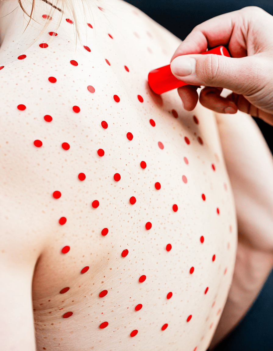 tiny red dots on skin