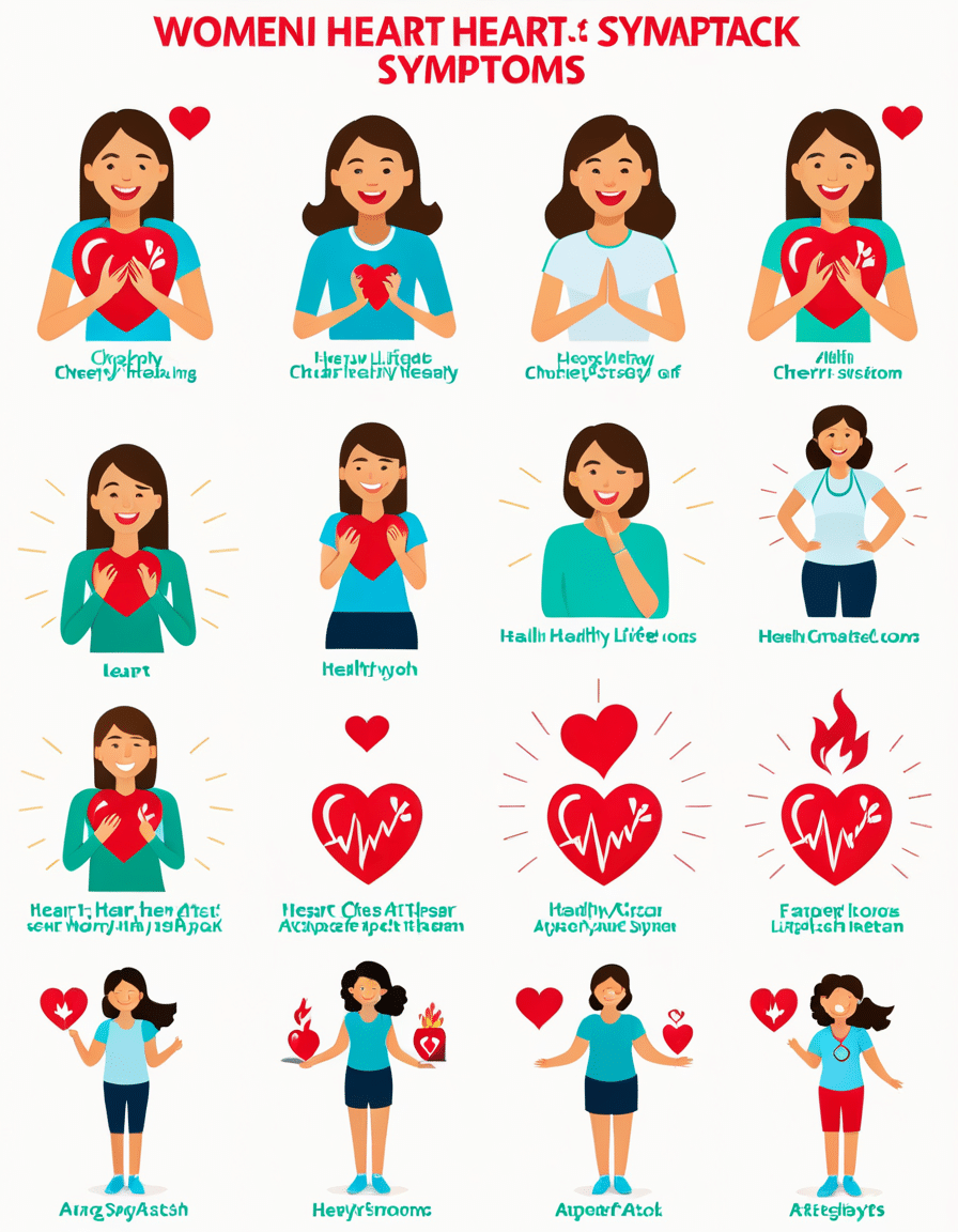 women heart attack symptoms