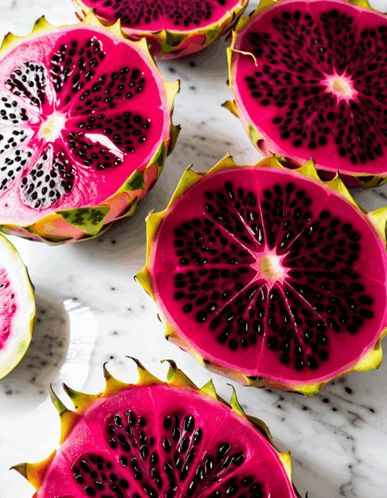 how to cut a dragon fruit